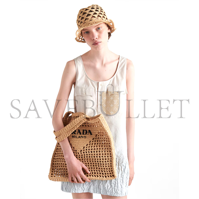 PRADA CROCHET TOTE BAG 1BG393 (38*36*3cm)